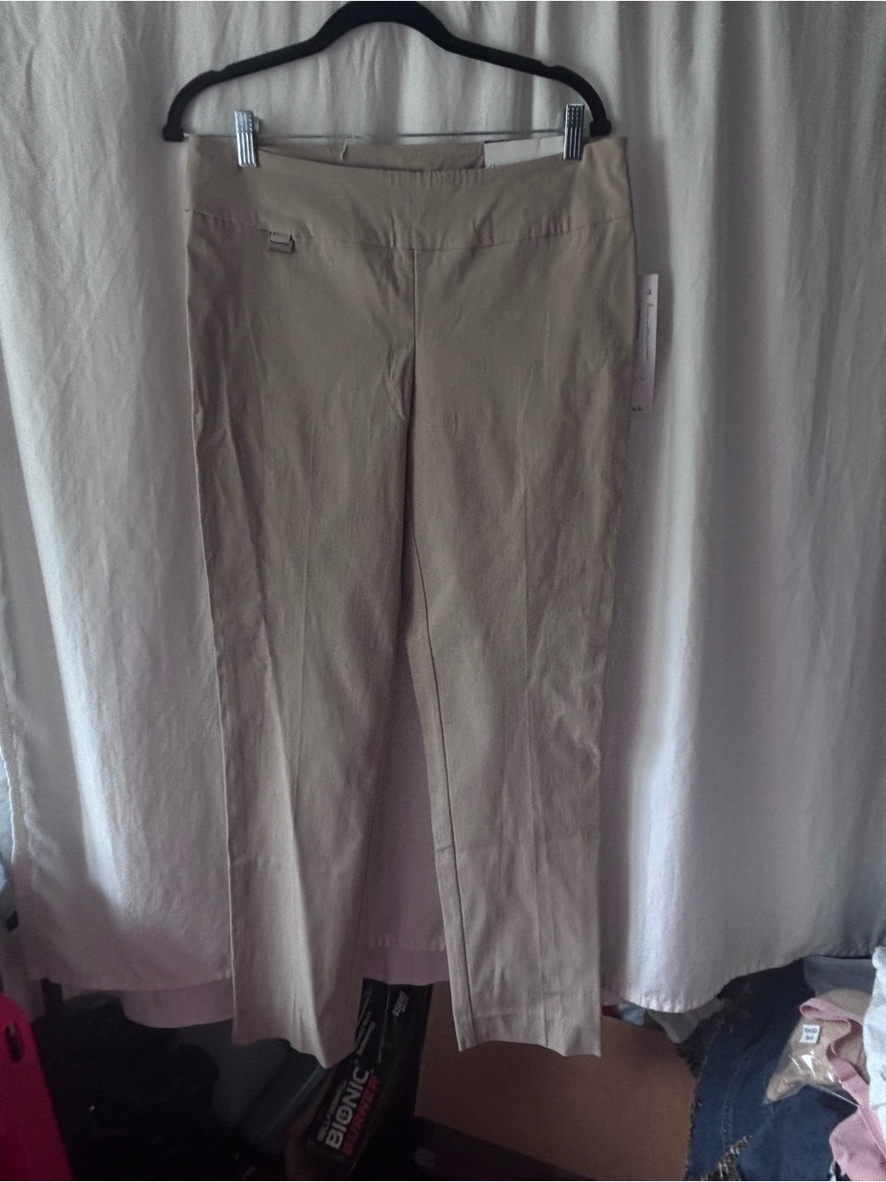 Peck & Peck Beige Cropped Dress Pants